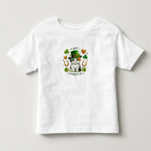 Happy St. Patrick's Day Kitten Toddler T-shirt