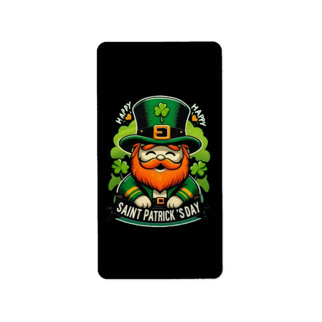 Happy St Patricks Day Label (Front)