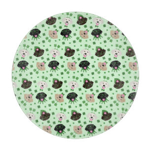 Happy St Patricks Day Labrador Retriever Dogs Cutting Board
