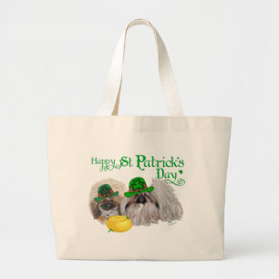 Happy St Patricks Day Large Tote Bag