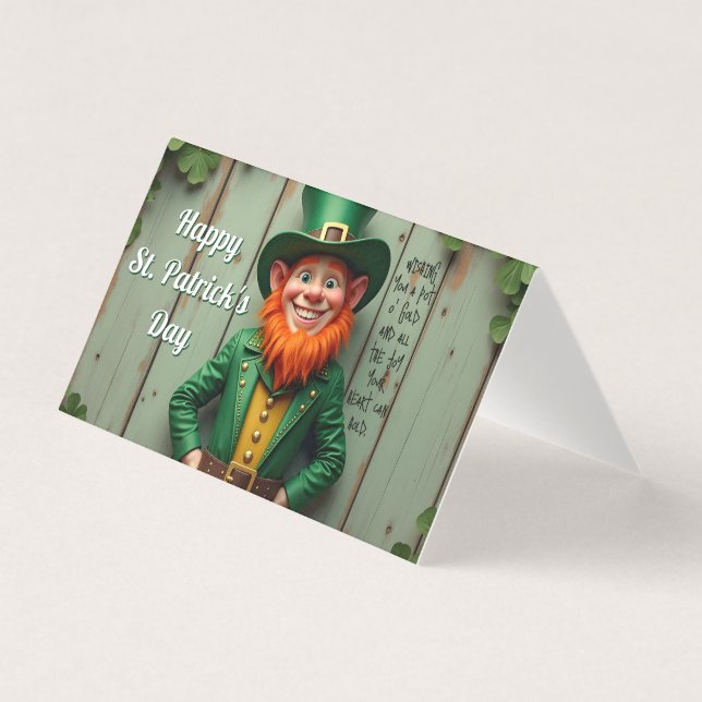 Happy St. Patrick's Day Leprechaun (Front)