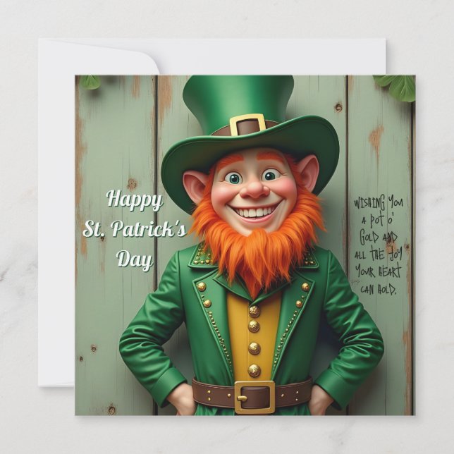 Happy St. Patrick's Day Leprechaun (Front)