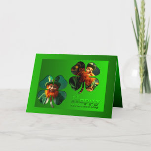 Happy St Patrick's Day Leprechaun Add Photo HGC2 Card