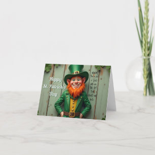 Happy St. Patrick's Day Leprechaun Card