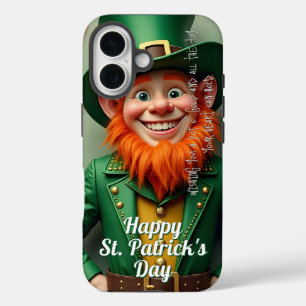 Happy St. Patrick's Day Leprechaun iPhone 16 Case
