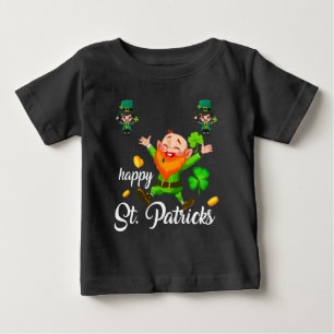 Happy St Patricks Day Leprechaun Cute Irish Design Baby T-Shirt