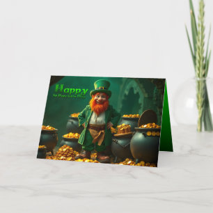 Happy St Patrick's Day Leprechaun HGC01 Card