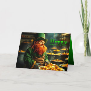 Happy St Patrick's Day Leprechaun HGC05 Card