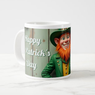 Happy St. Patrick's Day Leprechaun Large Coffee Mug