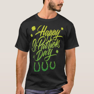 Happy St. Patrick's Day Lucky Horseshoe St. Patty T-Shirt