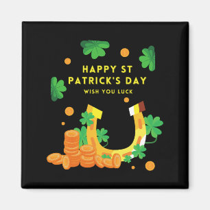 Happy St. Patricks Day -Lucky Irish Shamrock       Magnet
