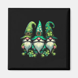 Happy St Patricks Day Lucky Shamrock Gnomes Irish Magnet
