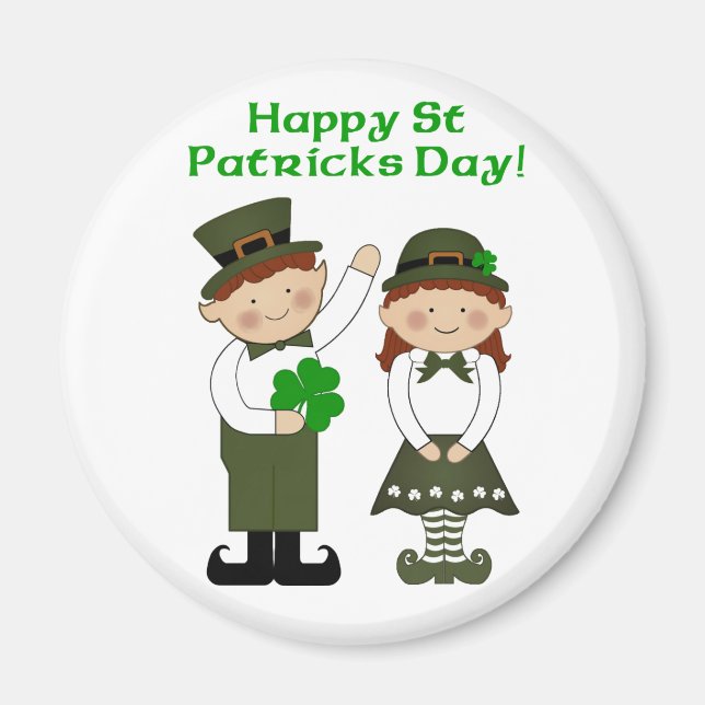 Happy St. Patrick's Day magnet (Front)