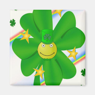 Happy St. Patrick's Day Magnets Shamrock