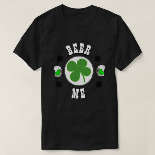 Happy St Patrick's Day Mens Novelty Fashion BEER  T-Shirt