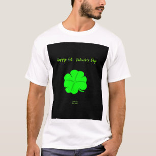 Happy St.  Patrick's Day Men's White Basic T Shirt