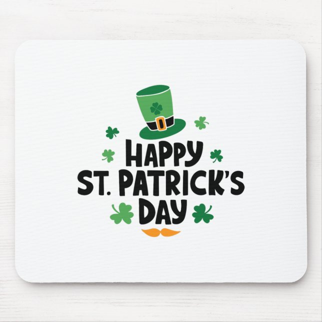Happy St. Patrick's Day  Mouse Pad (Front)
