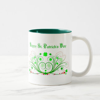 Happy St. Patricks Day Mug - Celtic Scrolls