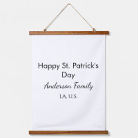 Happy st. Patrick's day name family place simple g