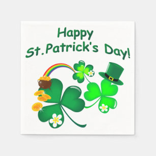 Happy St. Patrick's Day Napkin