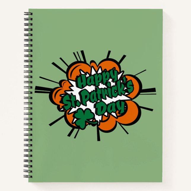 Happy St. Patrick's Day Notebook (Front)