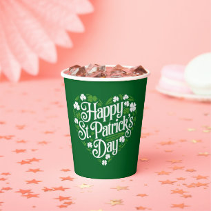 Happy St Patrick's Day Paper Cups