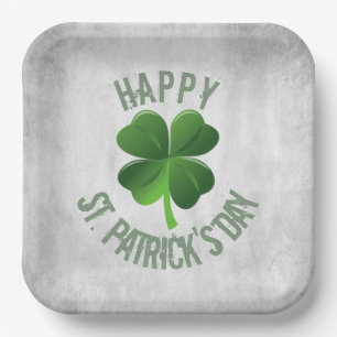 Happy St. Patrick's Day Paper Plate