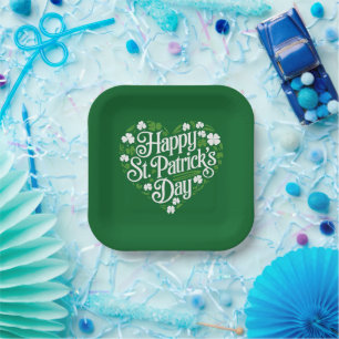 Happy St Patrick's Day Paper Plate