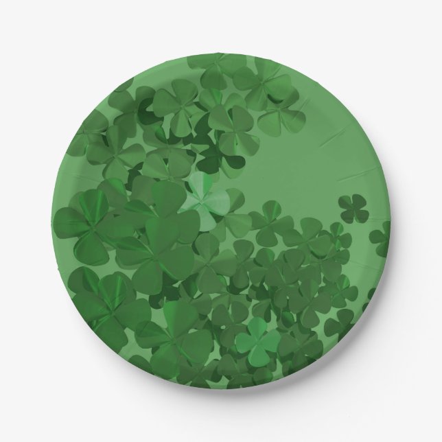 Happy St Patrick's Day Paper Plate (Front)