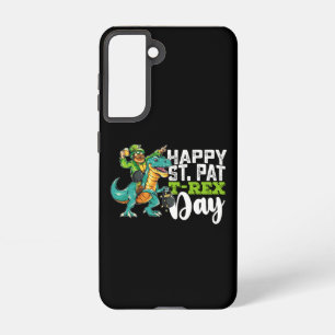 Happy St Patrick's Day Pat T Rex Dinosaur Samsung Galaxy Case
