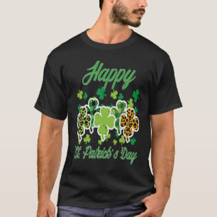 Happy St Patricks Day Patterns Saint Pattys Women  T-Shirt
