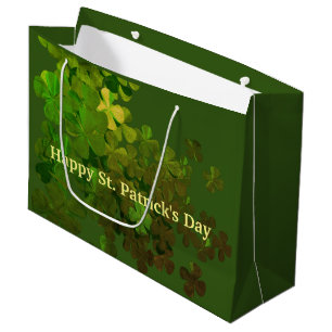 Happy St. Patrick's Day ,personalised Large Gift Bag