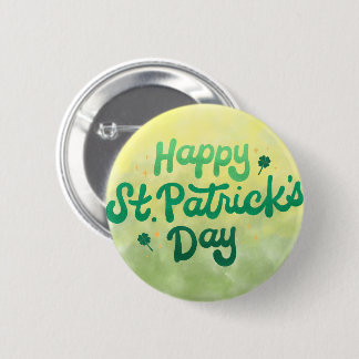 Happy St. Patrick's Day Pin Button