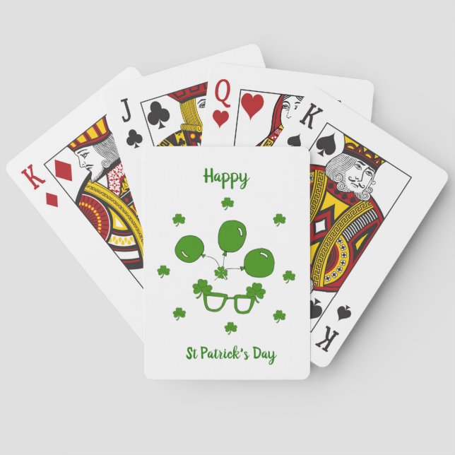 Happy St Patrick's Day  Playing Cards (Back)
