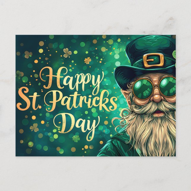 Happy St. Patrick's Day Postcard (Front)