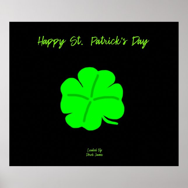 Happy St. Patrick's Day Poster (Front)