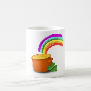 "HAPPY ST. PATRICK'S DAY" POT OF GOLD COFFEE MUG