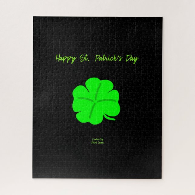 Happy St.  Patrick's Day Puzzle 16" X 20" (Vertical)