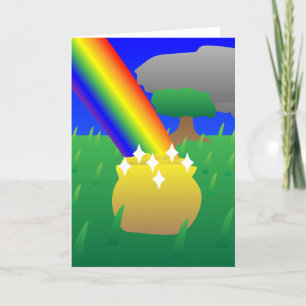 Happy St. Patrick's Day Rainbow Card