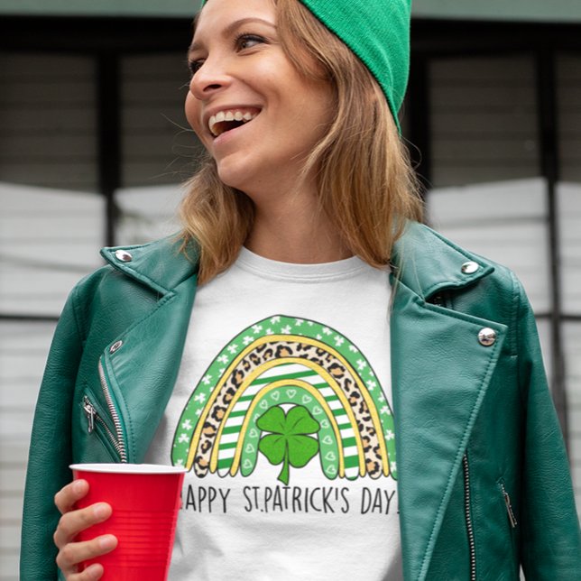Happy St. Patrick's Day Rainbow T-Shirt (Creator Uploaded)