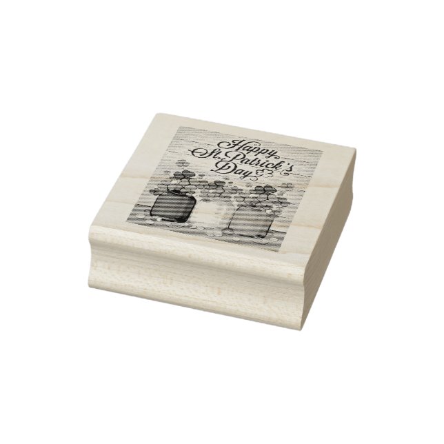 Happy St Patrick's Day Rubber Stamp (Stamp)