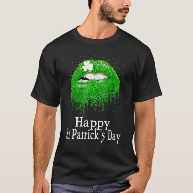 Happy St Patrick's Day Saint Irish Patrick Girl bo T-Shirt (Front)
