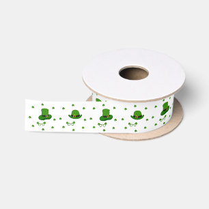 Happy St Patrick's Day Satin Ribbon