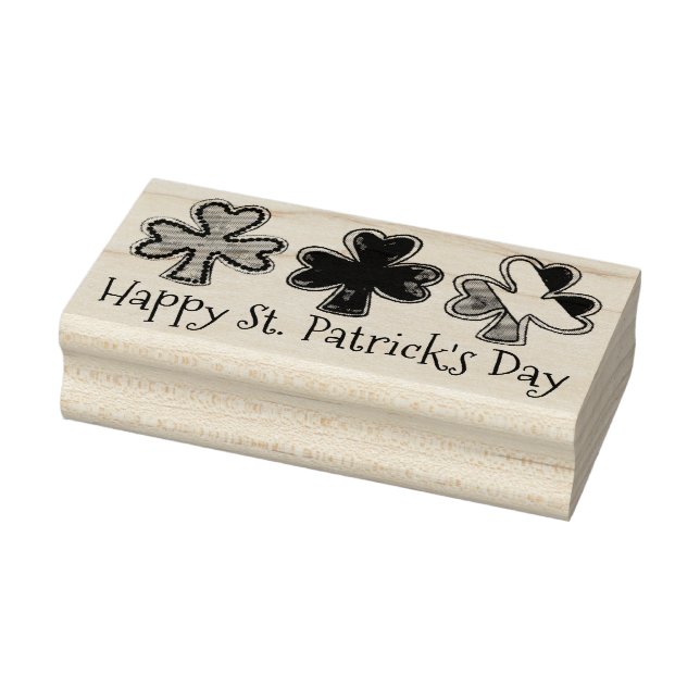 Happy St. Patrick's Day Shamrock Cookies Stamp (Stamp)