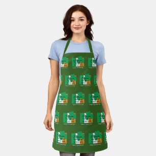 HAPPY ST PATRICK'S DAY   Shamrock   Irish Blessing Apron