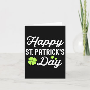 Happy St Patricks Day Shamrock Lucky Womens Card