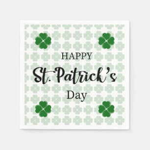 Happy St. Patrick's Day Shamrock Napkin!  Napkin