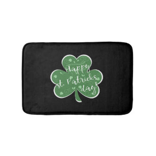Happy St Patrick'S Day Shamrock T Bath Mat