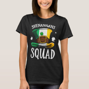 Happy St Patrick's Day Shenanigans Squad Hat Irela T-Shirt