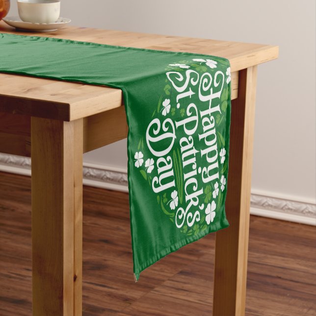 Happy St Patrick's Day  Short Table Runner (In Situ)